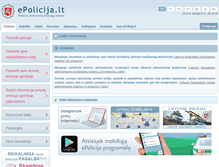 Tablet Screenshot of epolicija.lt